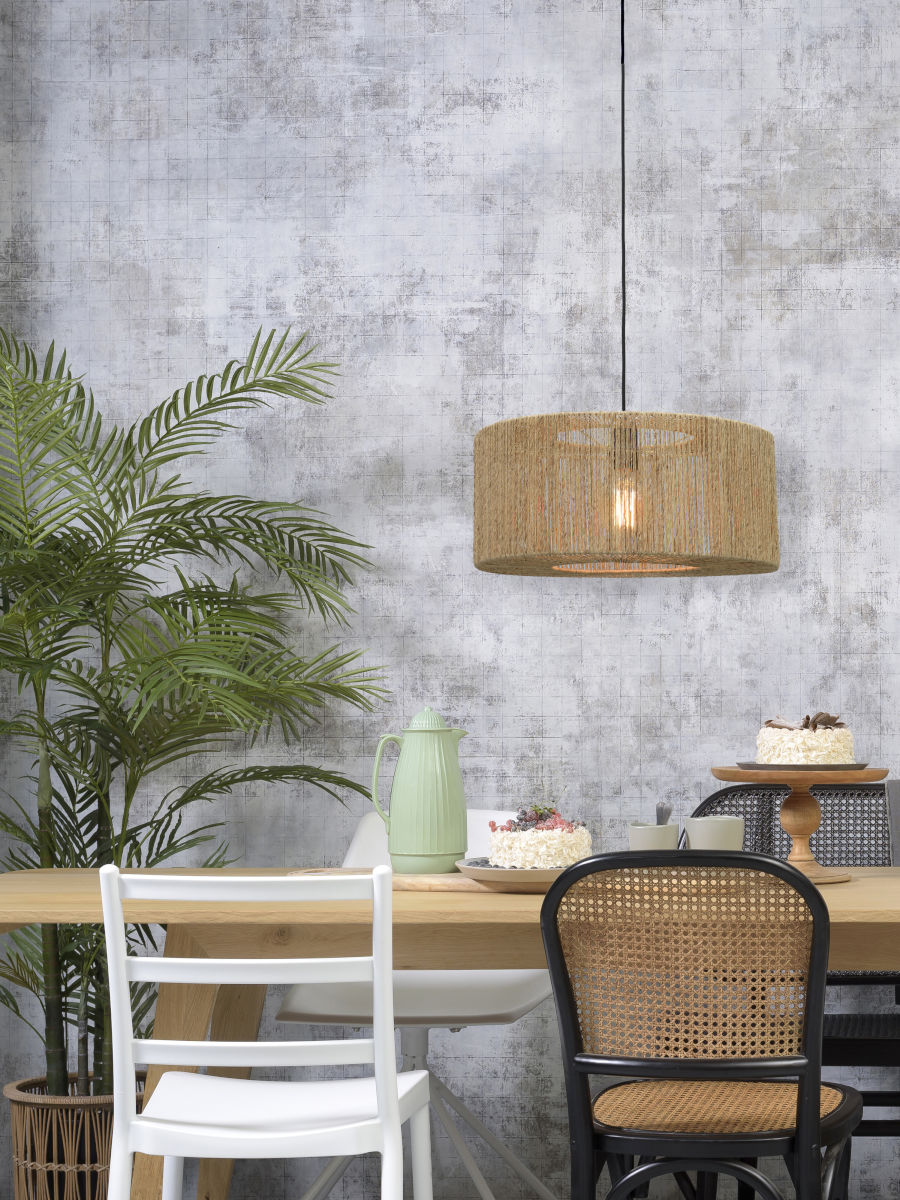 Suspension Iguazu 2 en jute au design naturel par Good & Mojo